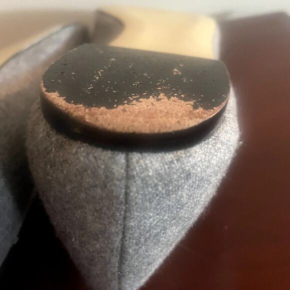 Talbots Womens Gray Scottie Dog Wool Loafers Sz 7 - Picture 7 of 8